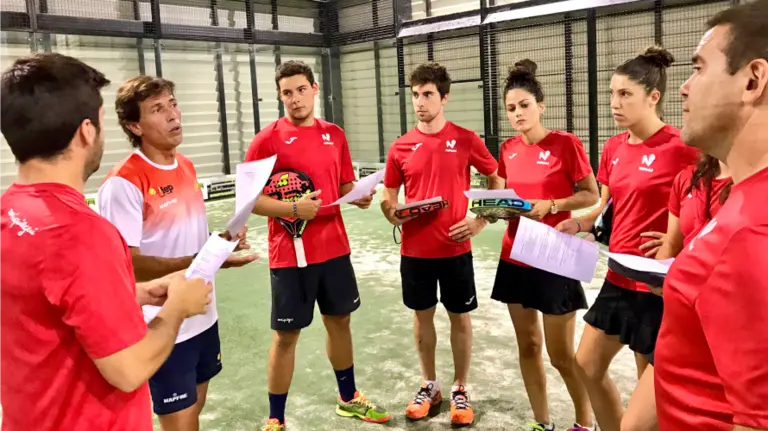 Masterclass de pádel en Mutilva. Cedida.