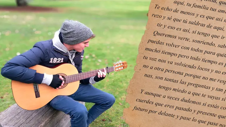 La emotiva canción que un joven ha compuesto a su amiga ingresada