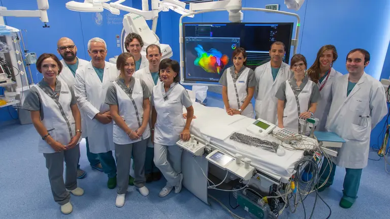 Equipo de la Unidad de Arritmias de la Clínica Universidad de Navarra CEDIDA