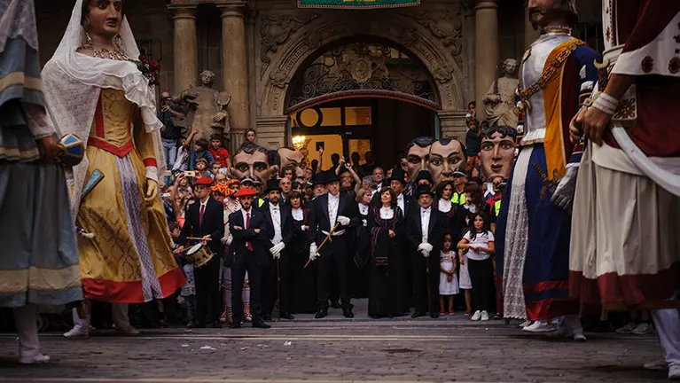 La comitiva sale el día del Privilegio de la Unión. MIGUEL OSÉS_19