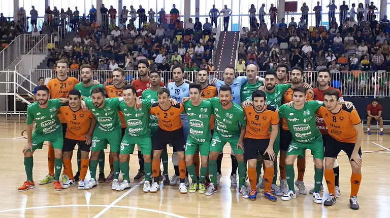 Partido Osasuna Magna - Aspil Vidal en Olite. Twitter.