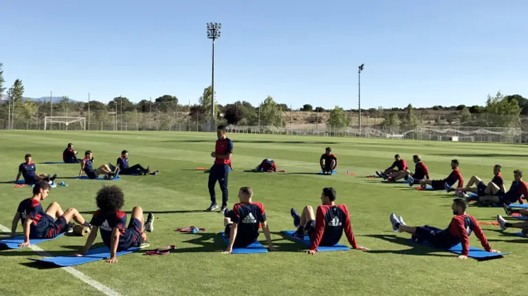 Entrenamiento de Osasuna en Las Rozas. CA Osasuna.