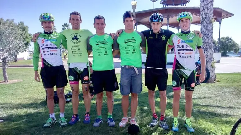Equipo masculino del Saltoki Trikideak. Cedida.