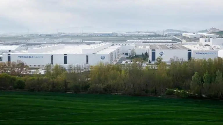 Vista panorámica dela planta de Volkswagen en Navarra. EP