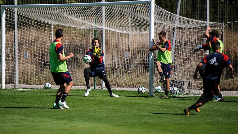 Entrenamiento de Osasuna en Tafonar antes del partido de liga del sabado. MIGUEL OSÉS (7)