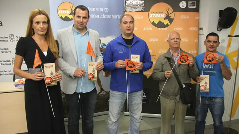 Rueda de prensa para presentar la Nafarroa Xtrem. Twitter.