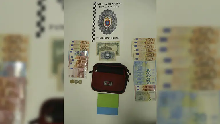 El material incautado por la policía