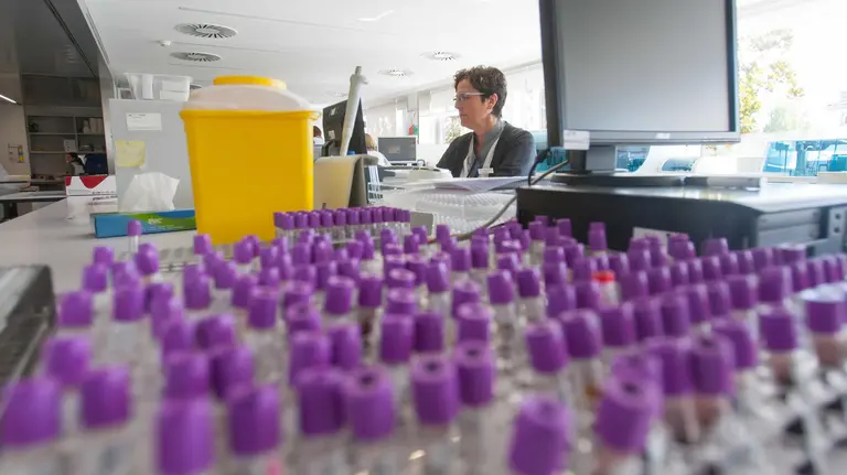 Imagen del Laboratorio de Bioquímica Clínica de la Clínica Universidad de Navarra.