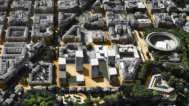 Proyecto de construcción de torres residenciales, un hotel y un centro cívico en la parcela de Salesianos en el Ensanche de Pamplona