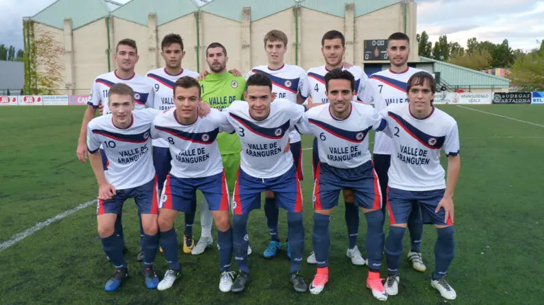 Equipo titular de la Mutilvera 2017-18.