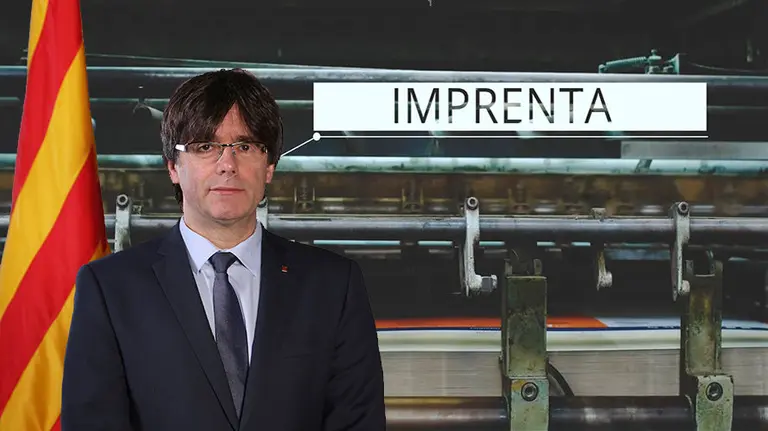 Retiran las planchas de una imprenta que iba a hacer propaganda del 1-O