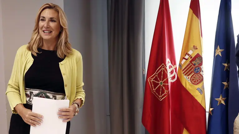 La presidenta del PPN, Ana Beltrán, en la apertura del curso político que ha reunido a la junta directiva regional del partido. EFE/Jesús Diges