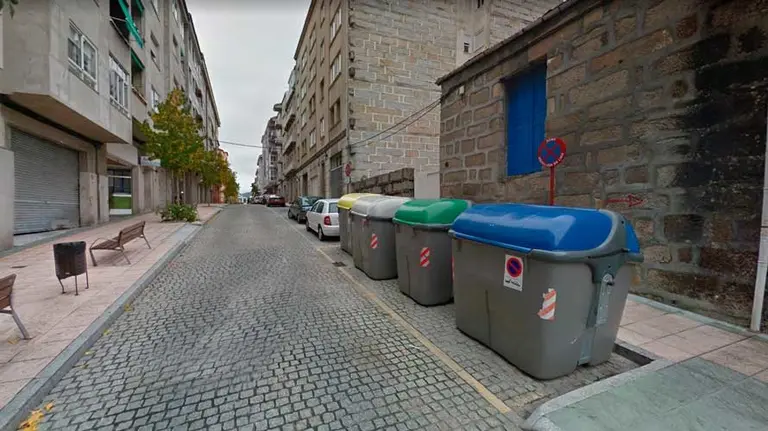 Contenedores en los que han encontrado al recién nacido. ARCHIVO