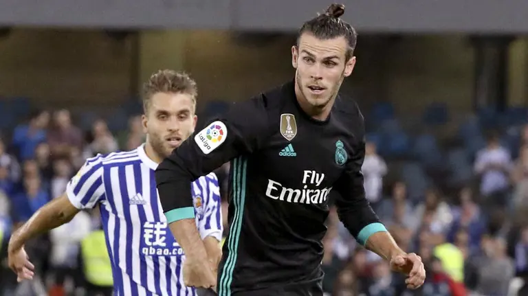 Gareth Bale ante la Real Sociedad. La Liga.