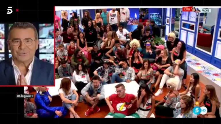 Jorge Javier durante la intervención de este lunes en Telecinco