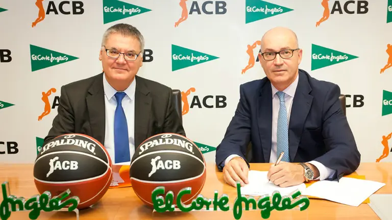 Francisco Roca (ACB) y Jesús Nuño de la Rosa (El Corte Inglés).
