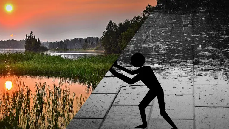 El verano se marcha en Navarra  abriéndose un otoño entre chubascos y tormentas