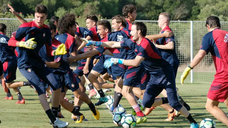 Entrenamiento de Osasuna en la concentración de Jerez. CA Osasuna.