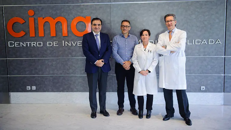 Rueda de prensa en el Centro de Investigación Médica Aplicada. MIGUEL OSÉS_3