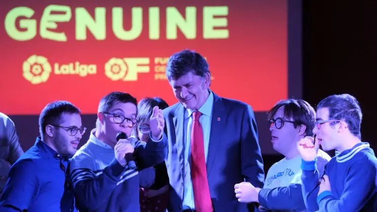 Imagen de una presentación de La Liga Genuine Foto LIGA DE FÚTBOL PROFESIONAL