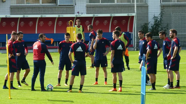 Entrenamiento de Osasua en Tajonar.