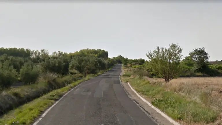 Imagen de la carretera NA-3042 a su paso por Cascante ARCHIVO