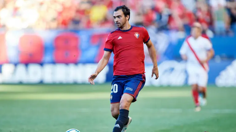 Miguel De las Cuevas en El Sadar. La Liga.