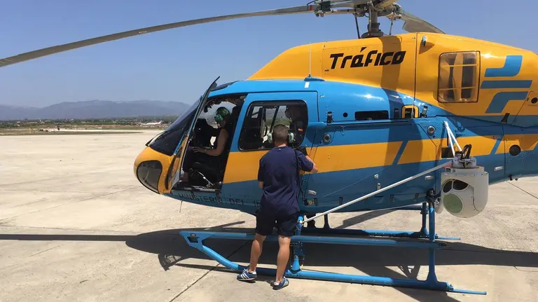 El helicóptero Pegasus de la DGT