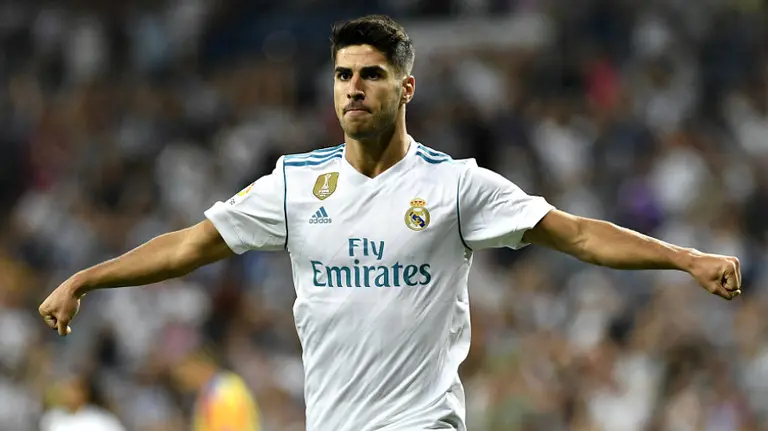 Marco Asensio en el Bernabéu. La Liga.
