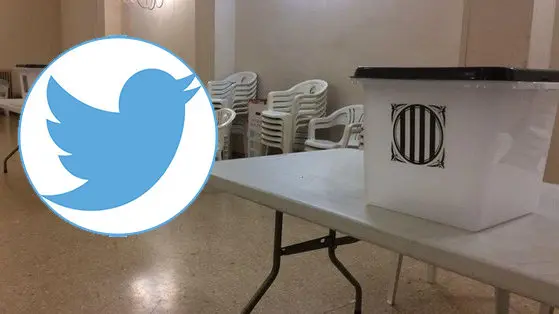 Una de las urnas utilizadas en Cataluña