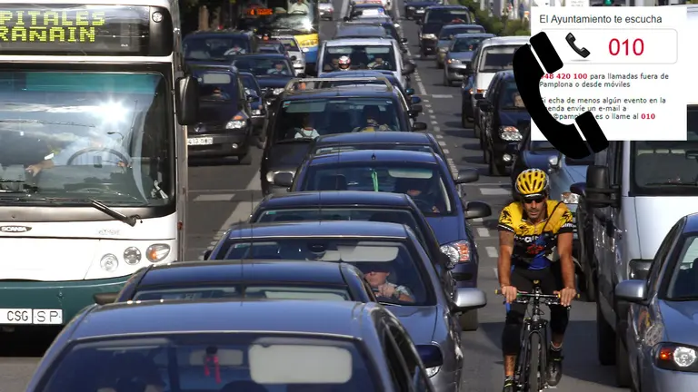 ATASCOS DE TRAFICO EN PAMPLONA