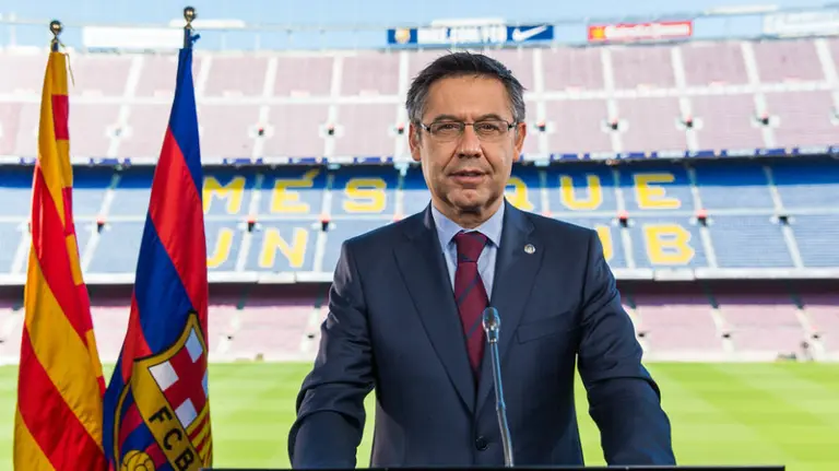 Bartomeu en el Nou Camp. Foto FC Barcelona.