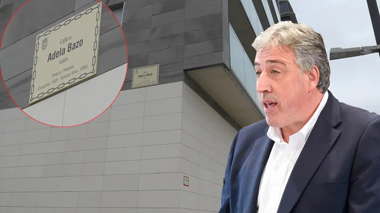 Asirón y una de las esquinas del soto con una calle rotulada y otra en honor a las víctimas no