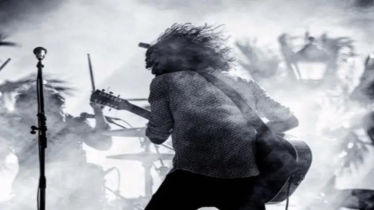 Un momento de un concierto de Ángel Stanich