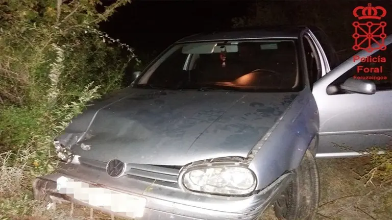 Un coche de uno de los investigados que conducía borracho