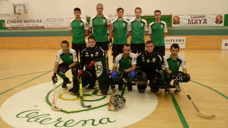 Equipo del Oberena de hockey patines 2017-18.