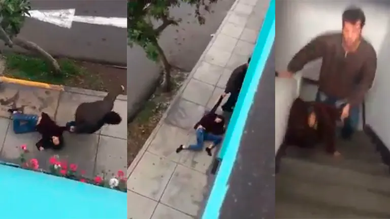 Tres de la imágenes de la brutal agresión en Perú