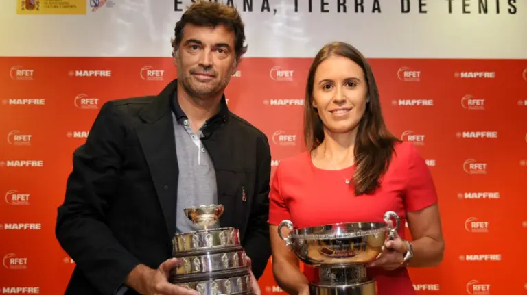 Bruguera y Medina, nuevos capitanes de la RFET. Twitter.