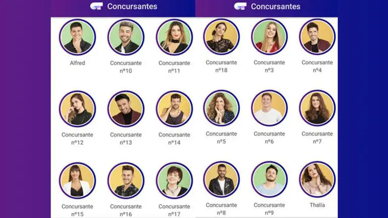 Imagen de la filtración de los concuesantes de la nueva edición de Operación Triunfo, entre los que se encuentra la navarra Amaia Romero APP OT