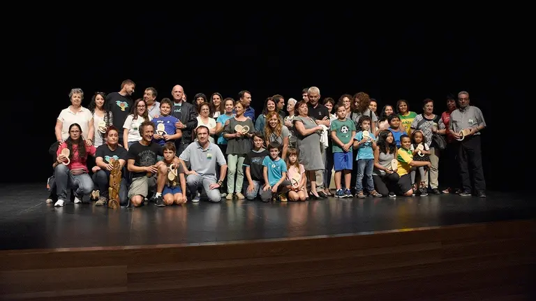 Homenajeados en el Nafarroa Oinez de Lesaka EUROPA PRESS