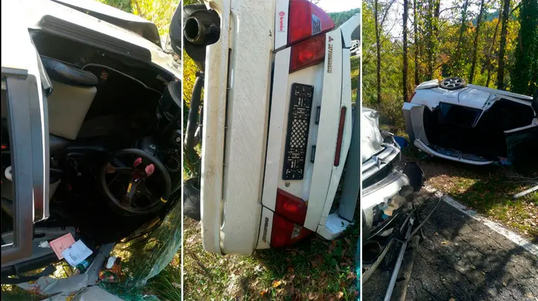 Accidente cerca de Garde BOMBEROS DE NAVARRA