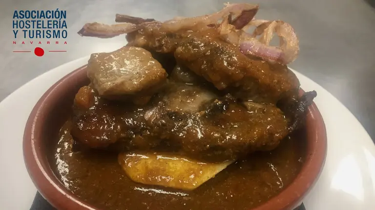 Una de las cazuelicas finalistas, del restaurante Argileku de Pamplona