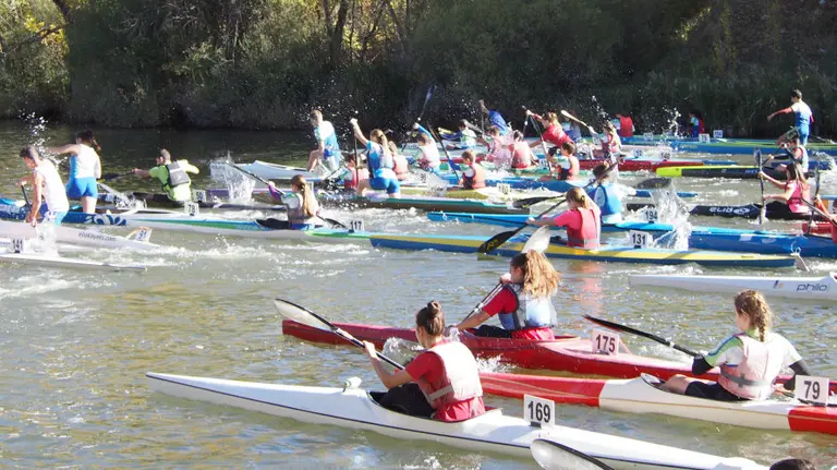 Prueba de piragüismo. Cedida.