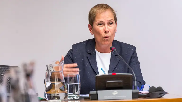 Comparecencia de la presidenta Barkos sobre el dictamen del Consejo de Navarra por el decreto foral sobre el uso del euskera en la administración. IÑIGO ALZUGARAY (21)