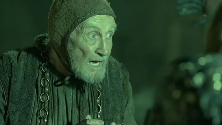 El actor Roy Dotrice durante su intervención en la serie de HBO Juego de Tronos