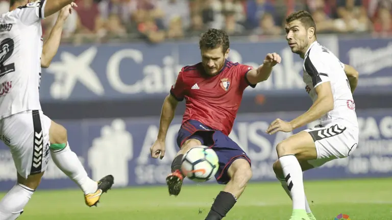 Joaquín Arzura ante el Albacete. La Liga.