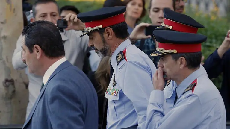 El Mayor de los Mossos d'Esquadra, Josep Lluis Trapero, llega a la Audiencia Nacional EFE