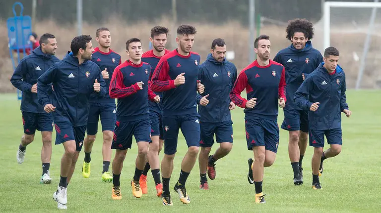 Entrenamiento en Tajonar. CA Osasuna.