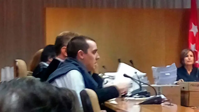 El descuartizador de Majadahonda durante la celebración del juicio. EP