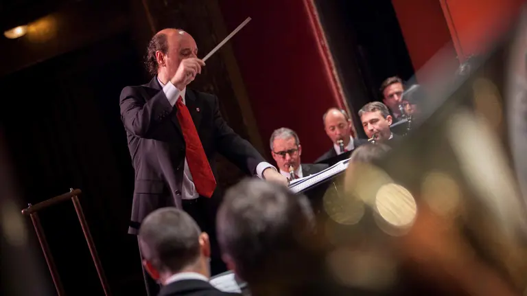 El director de la banda La Pamplonesa, J Vicent Egea CEDIDA